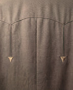 Men's Brown Western Suit 2-Piece - Cowboy Suit with Western Yoke & Pearl Snaps