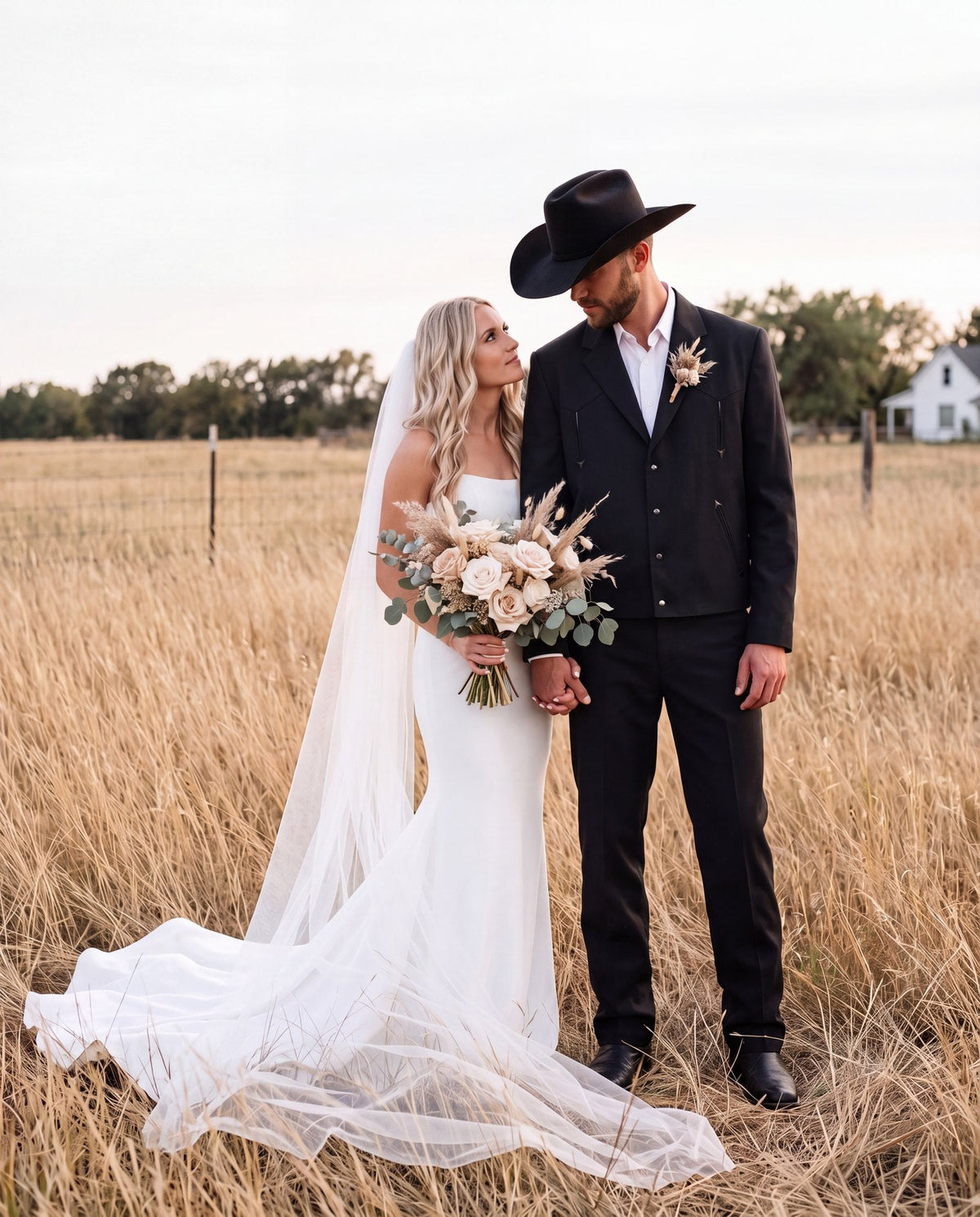 Men's Black Western Suit 2-Piece - Cowboy Suit with Western Yoke & Pearl Snaps