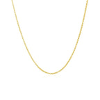 14k Yellow Gold Diamond Cut Rolo Chain 1.1mm