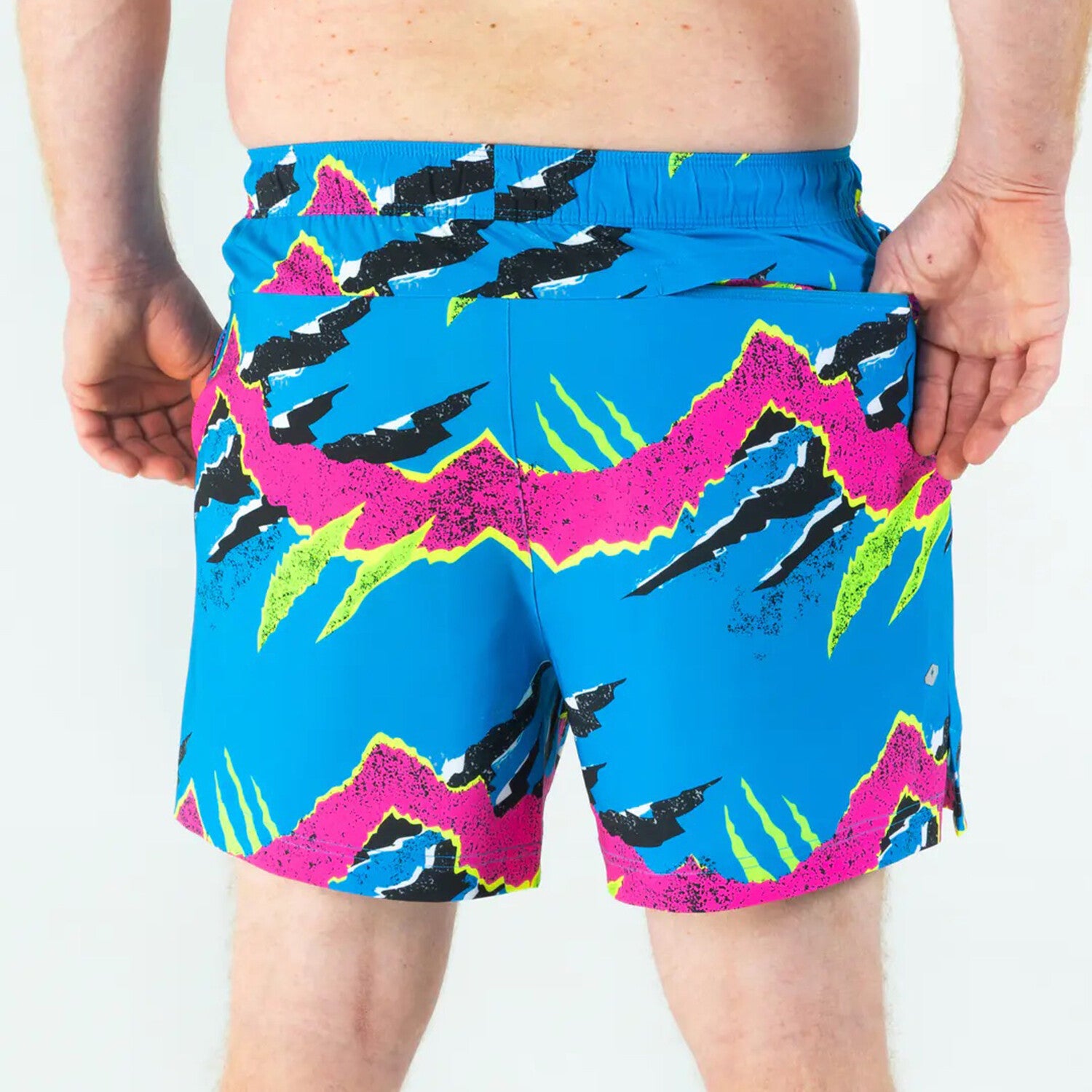 The Melted Popsicle // Retro Neon Ball Hammock® Pouch Swim Trunks