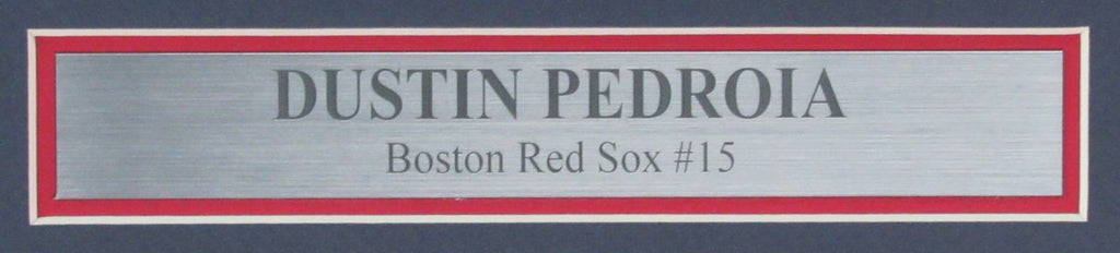 Dustin Pedroia Signed 8x10 Photo Boston Red Sox Framed Beckett 187204