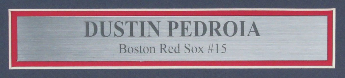 Dustin Pedroia Signed 8x10 Photo Boston Red Sox Framed Beckett 187204