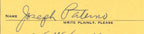 Joe Paterno 1950's Penn State Signed Hotel Schenley Register Card PSA/DNA 163691