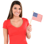 Set of 12 American Flags on Poles ✨  4" x 6" USA Mini Patriotic Hand Flags