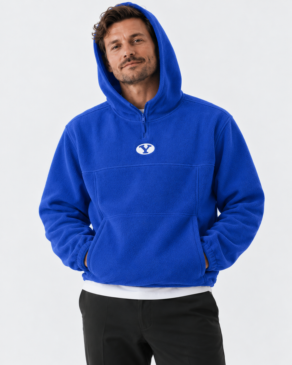 BYU Edge Fleece Jacket Royal Blue
