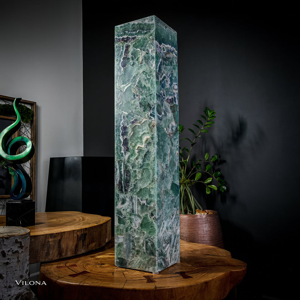 Fluorite Floor Lamp - Small - 39.5"H x 7.75"W - Square - (10/19)