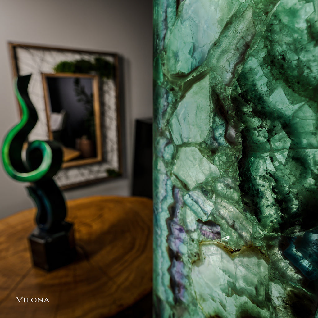 Fluorite Floor Lamp - Small - 39.5"H x 7.75"W - Square - (10/19)