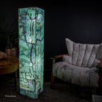 Fluorite Floor Lamp - Medium - 55"H x 11.5"W - Square - (12/19)