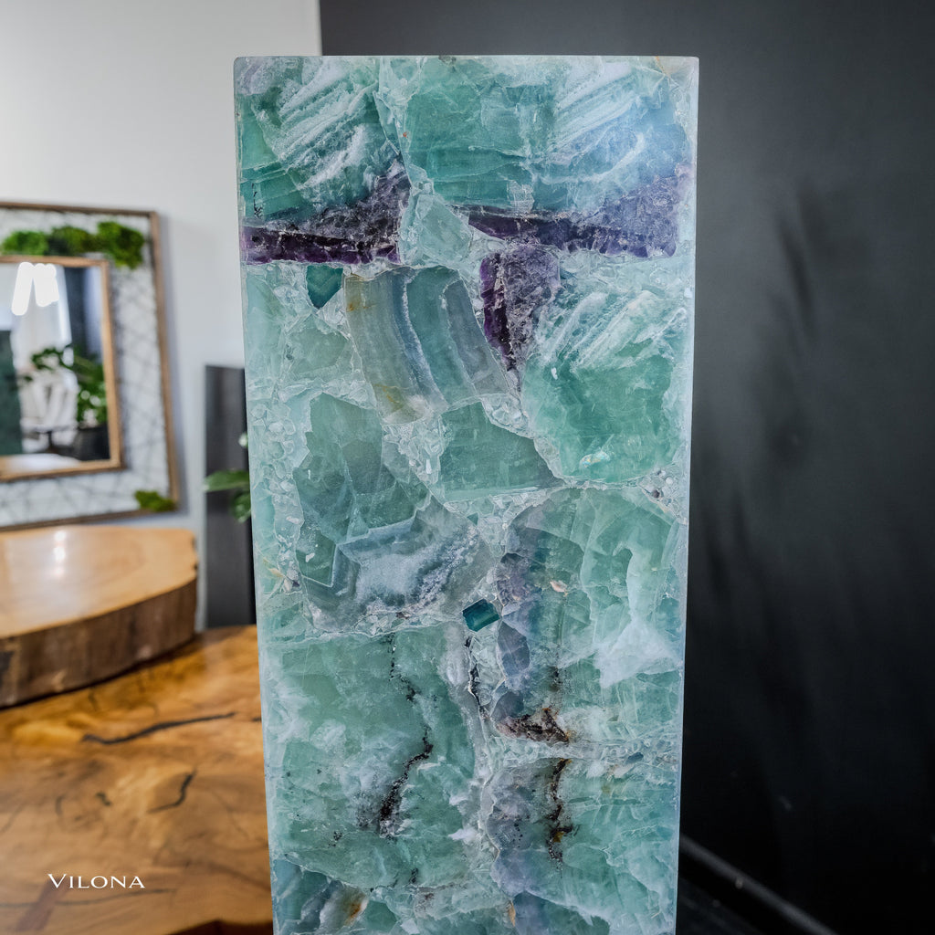 Fluorite Floor Lamp - Medium - 47"H x 8"W - Square (13/19)