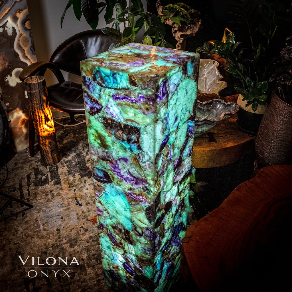 Fluorite Crystal Floor Lamp #5