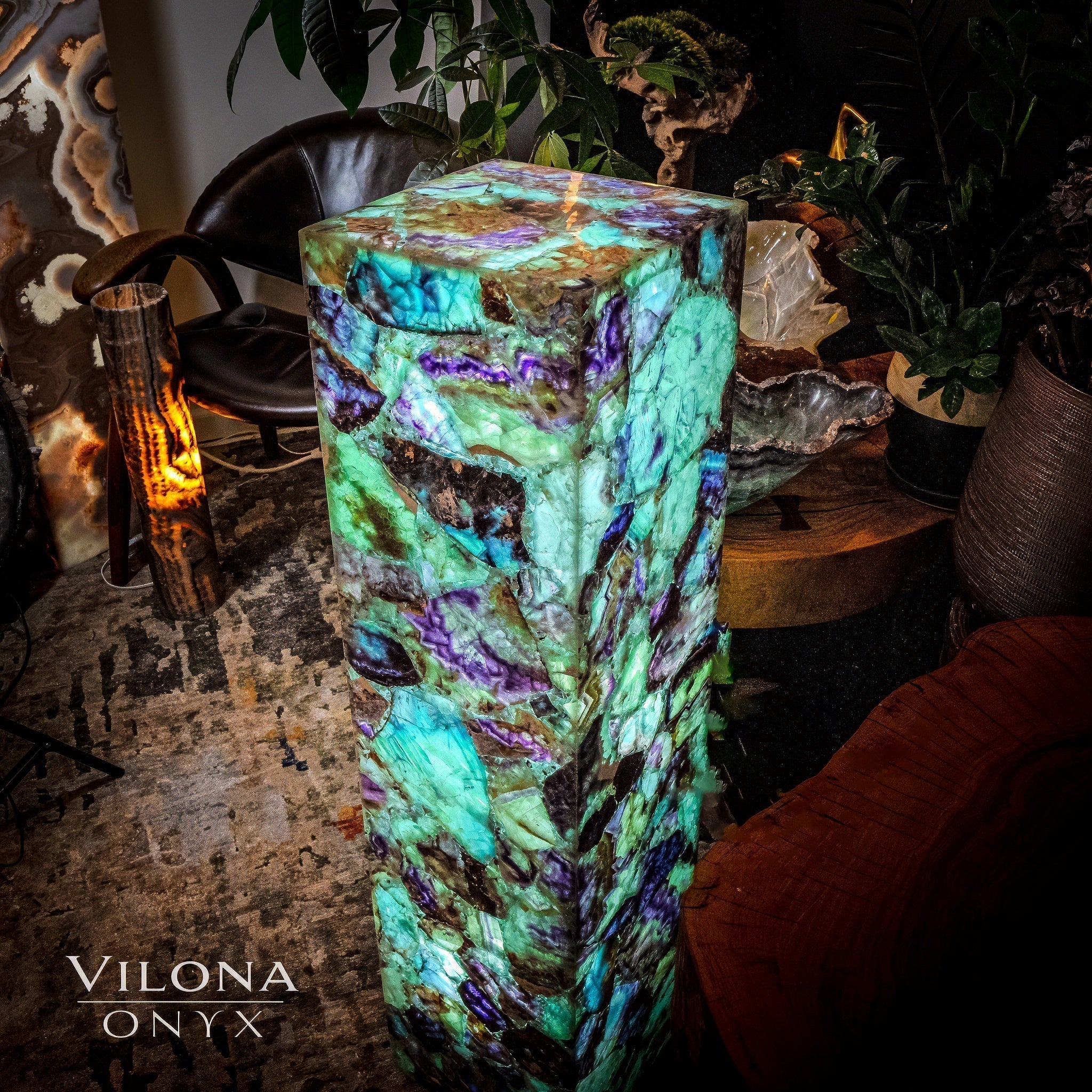 Fluorite Crystal Floor Lamp #5