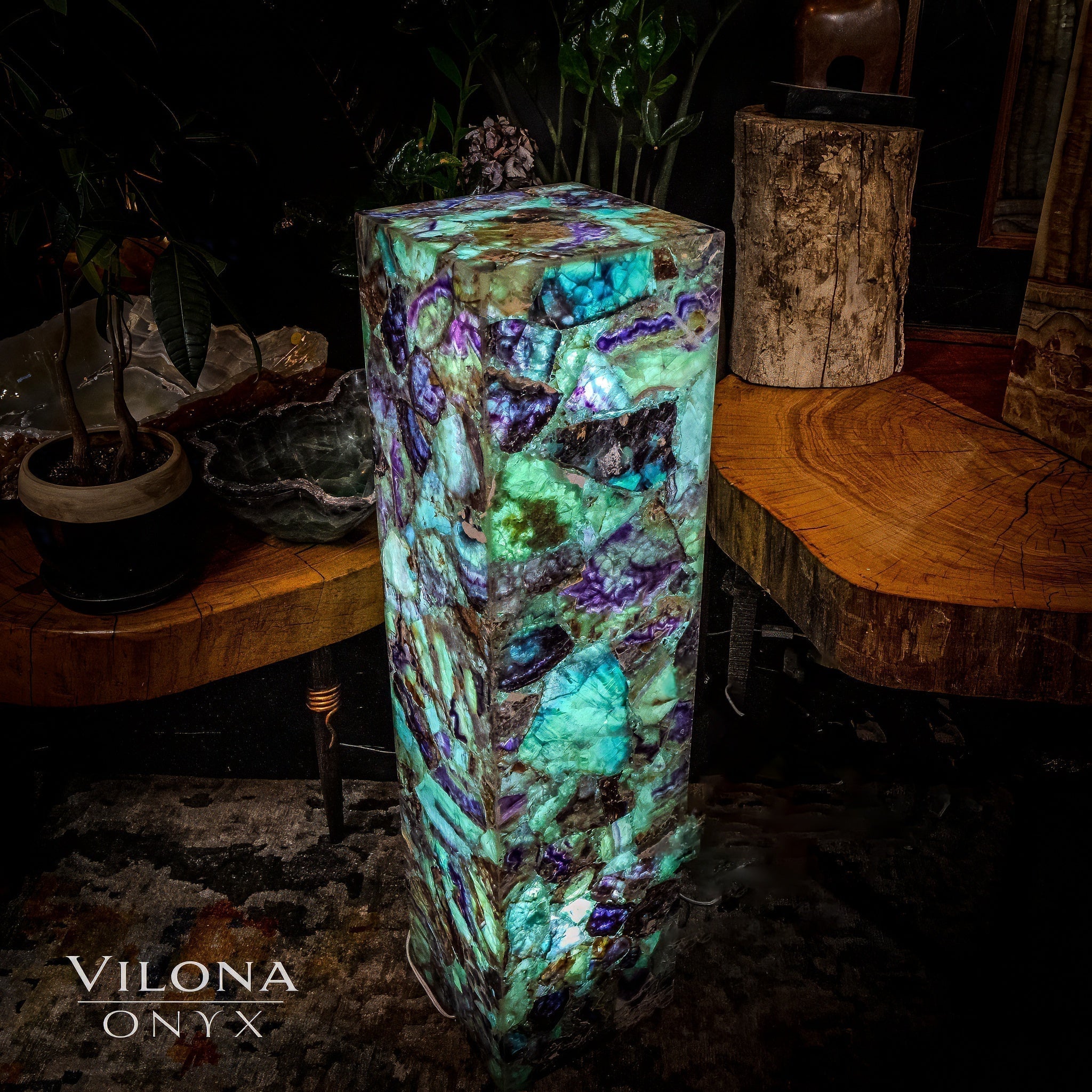 Fluorite Crystal Floor Lamp #5