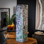 Fluorite Floor Lamp - Medium - 43.5"H x 10"W - Square - #8