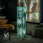 Fluorite Floor Lamp - Medium - 47.5"H x 10"W - Square - #9