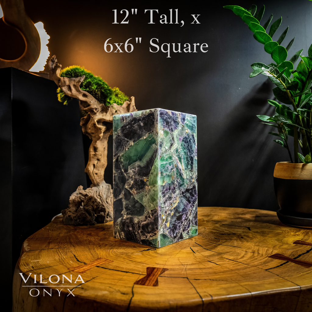 Fluorite Crystal Table Lamp #9 (Miniature Size)