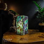 Fluorite Crystal Table Lamp #9 (Miniature Size)