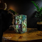 Fluorite Crystal Table Lamp #9 (Miniature Size)