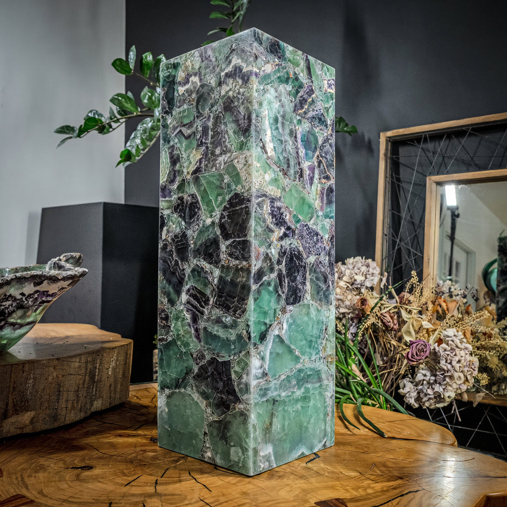 Fluorite Crystal Table Lamp (Medium Size) #3