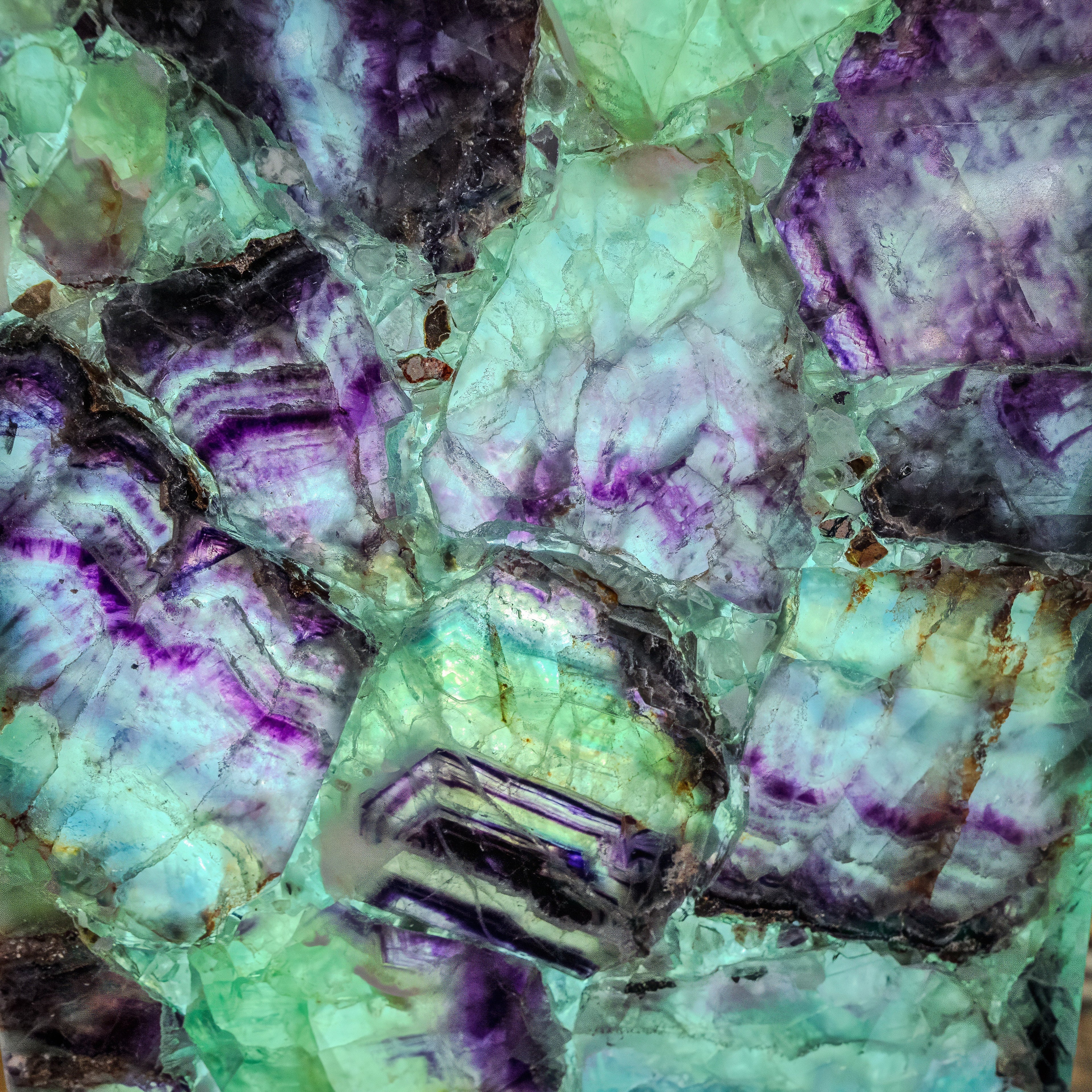 Fluorite Crystal Table Lamp (Medium Size) #3