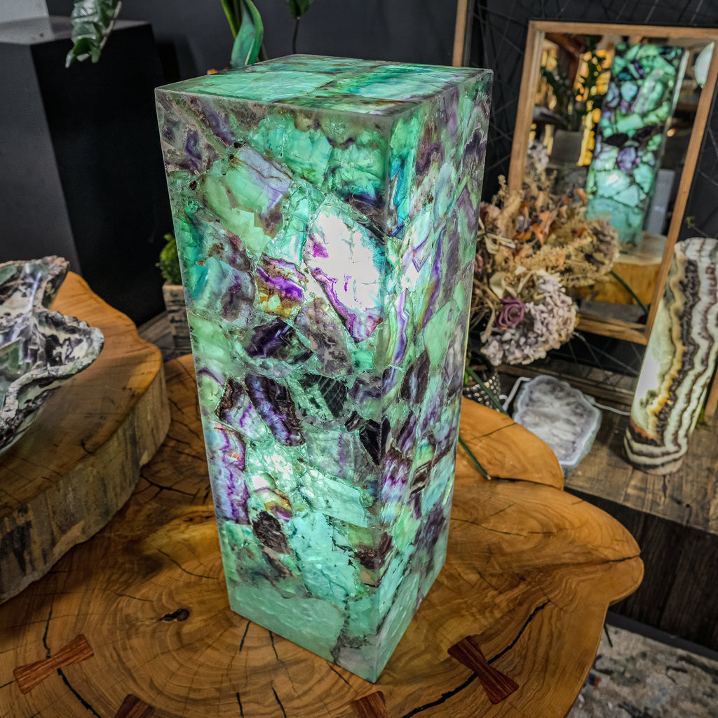 Fluorite Crystal Table Lamp (Medium Size) #3