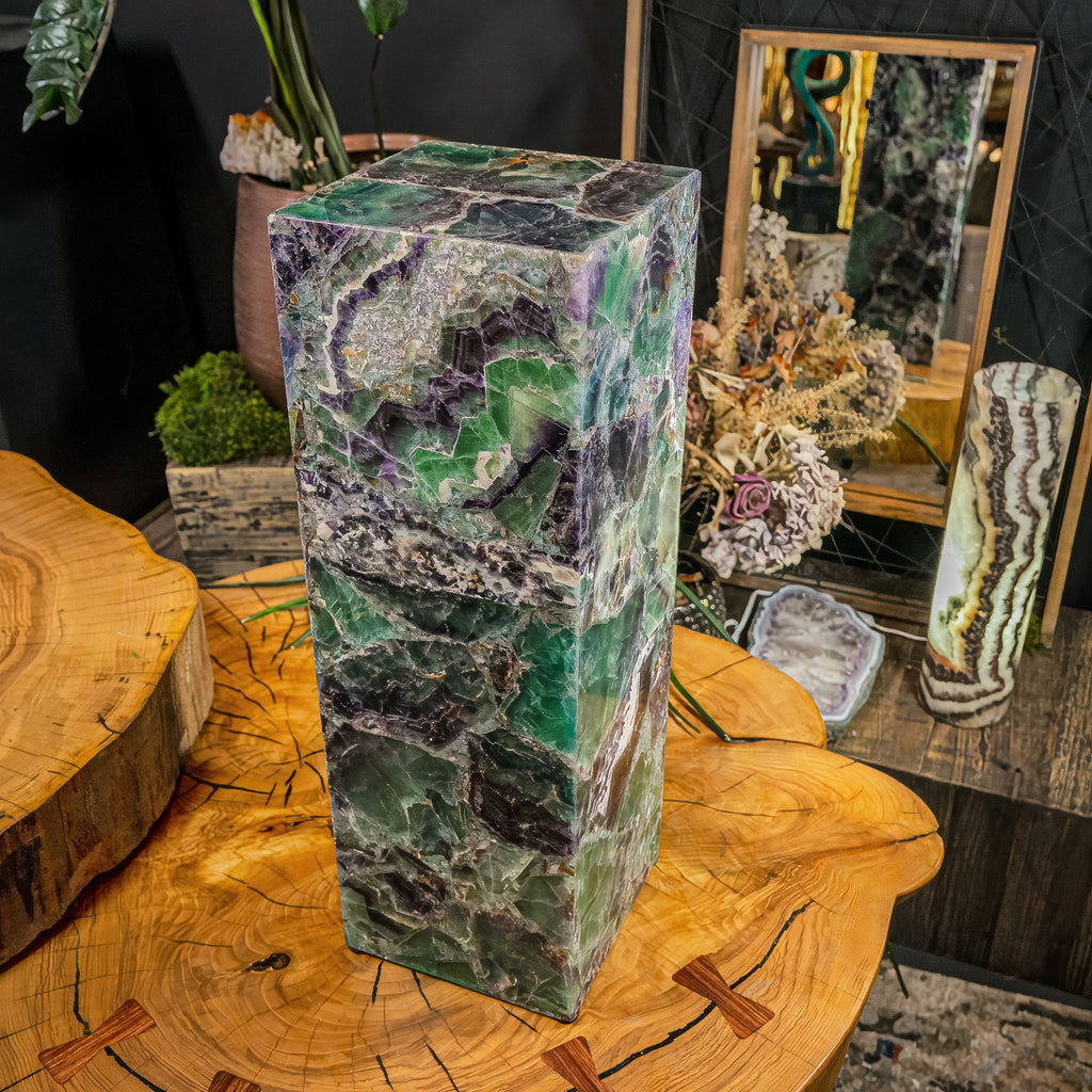 Fluorite Crystal Table Lamp (Medium Size) #4