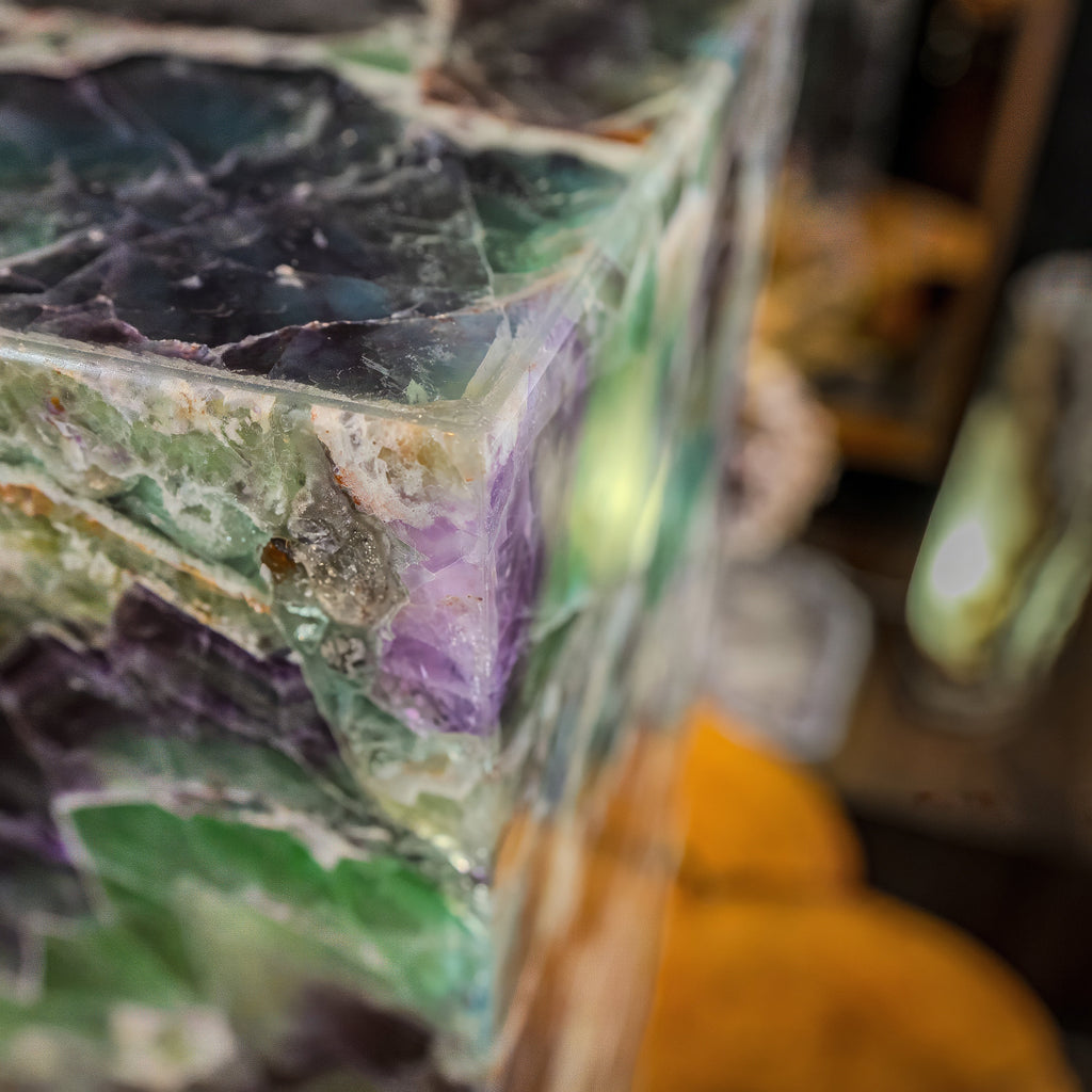Fluorite Crystal Table Lamp (Medium Size) #4