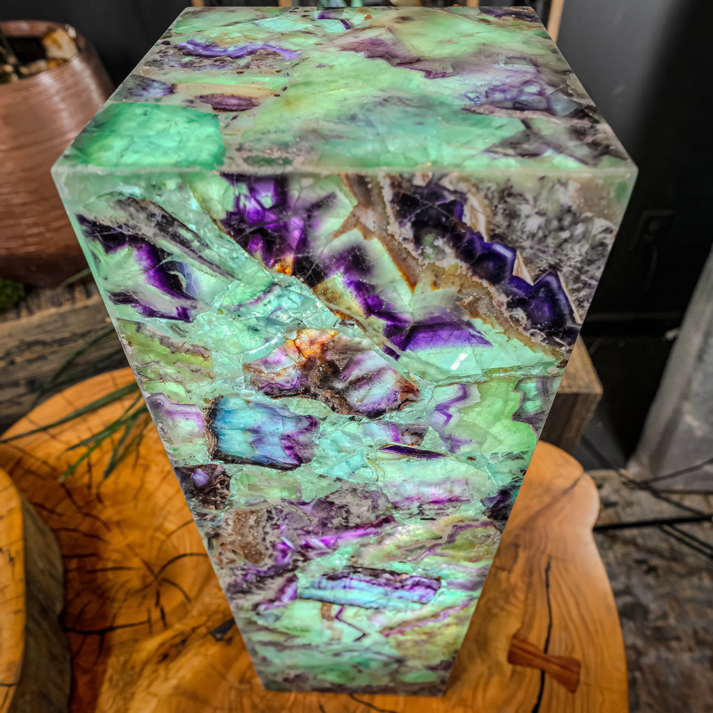 Fluorite Crystal Table Lamp (Medium Size) #5