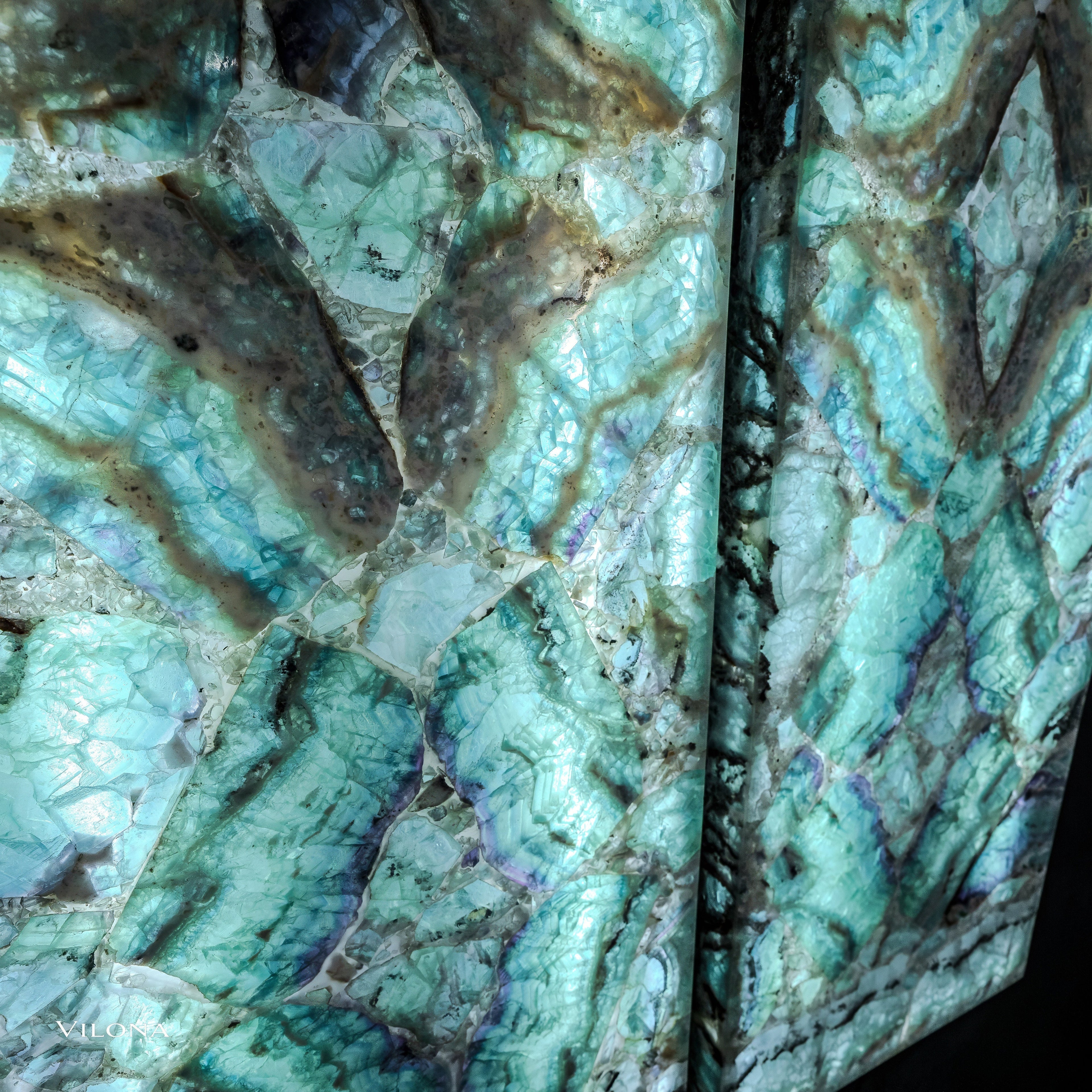 Fluorite Crystal Wall Panels (Set #5 Out Of 7)
