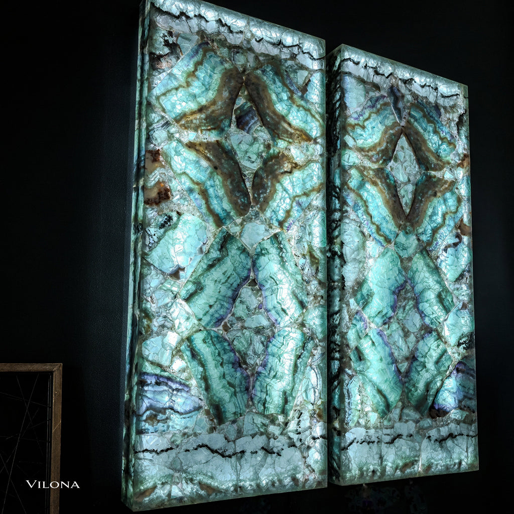 Fluorite Crystal Wall Panels (Set #5 Out Of 7)