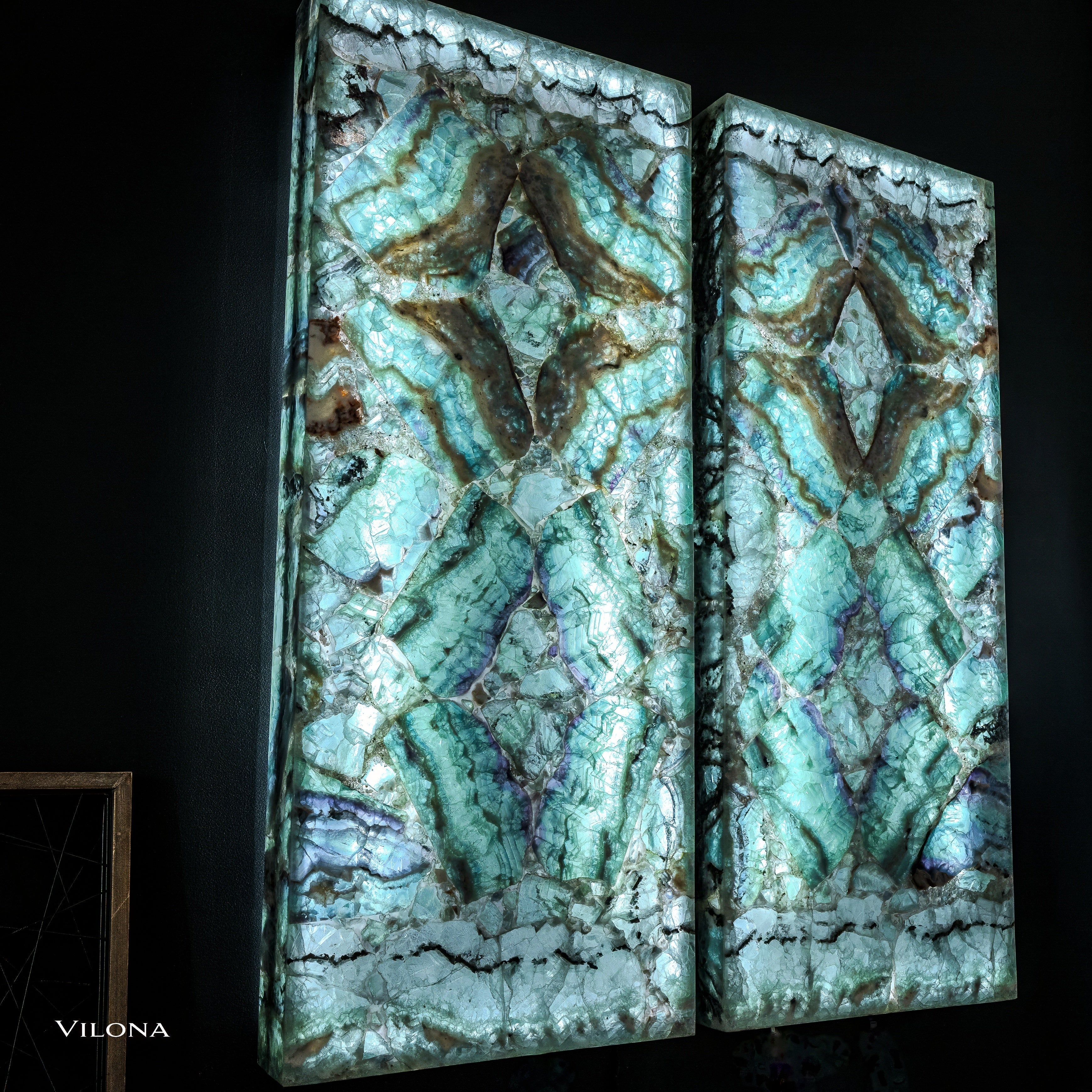 Fluorite Crystal Wall Panels (Set #5 Out Of 7)