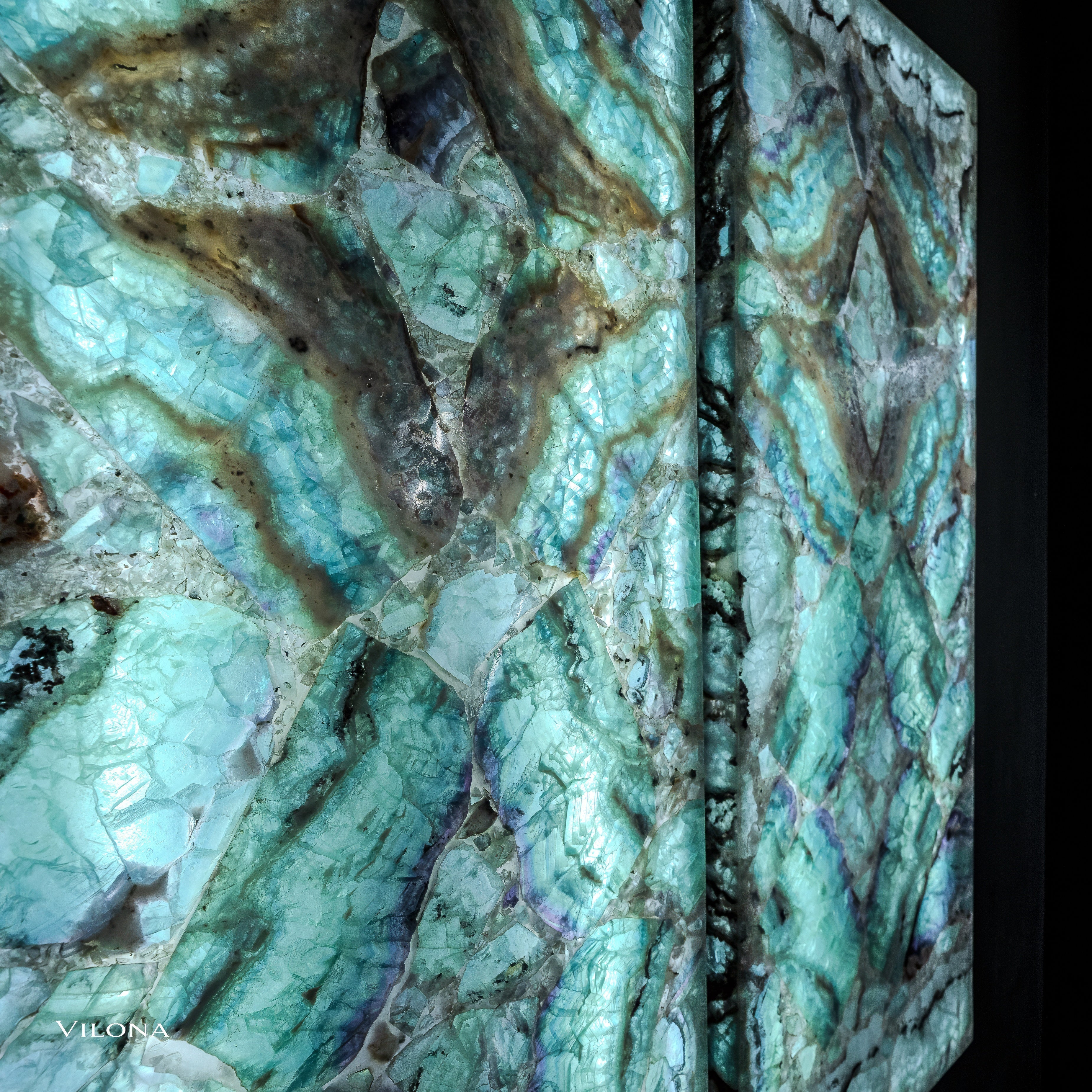 Fluorite Crystal Wall Panels (Set #5 Out Of 7)