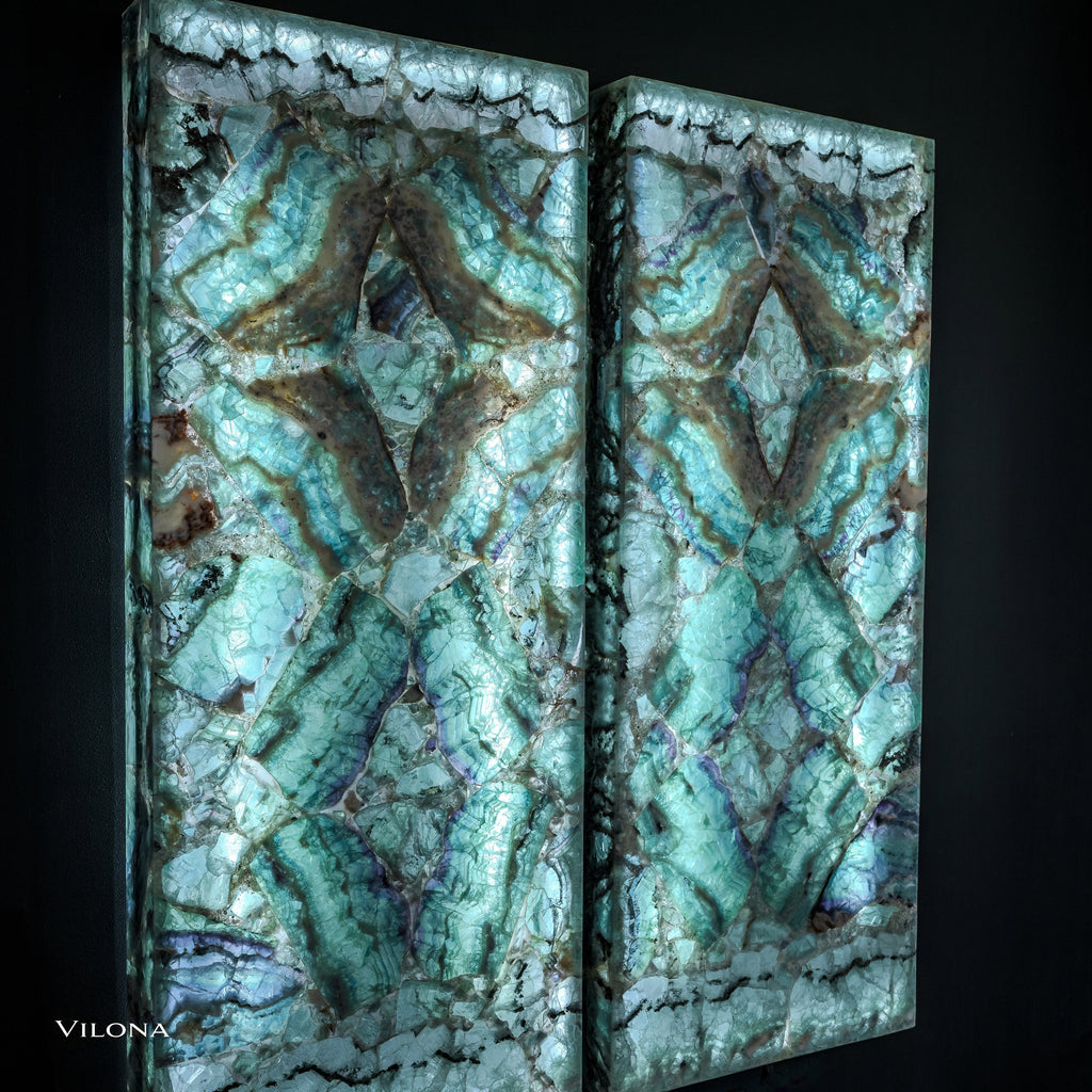 Fluorite Crystal Wall Panels (Set #5 Out Of 7)