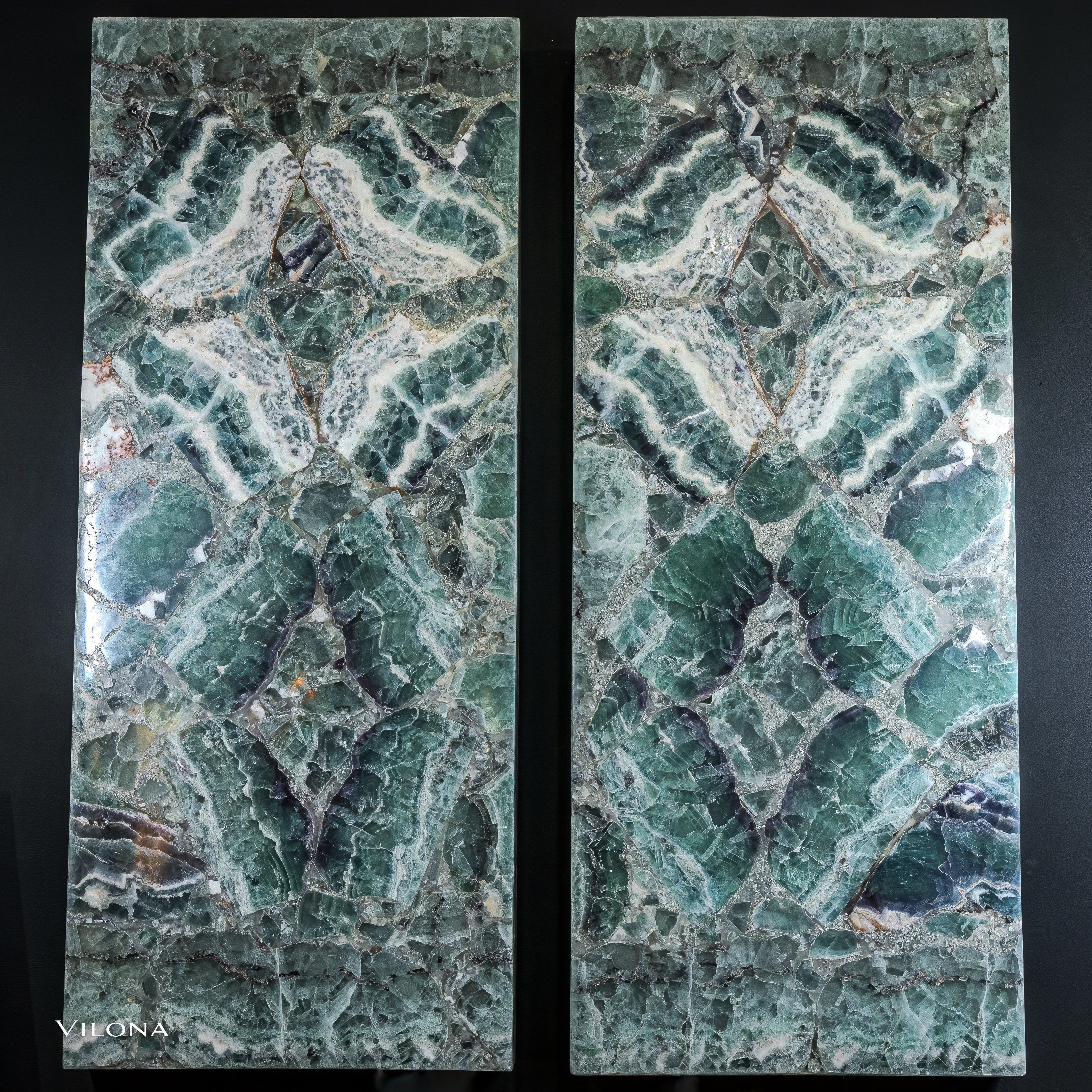 Fluorite Crystal Wall Panels (Set #5 Out Of 7)
