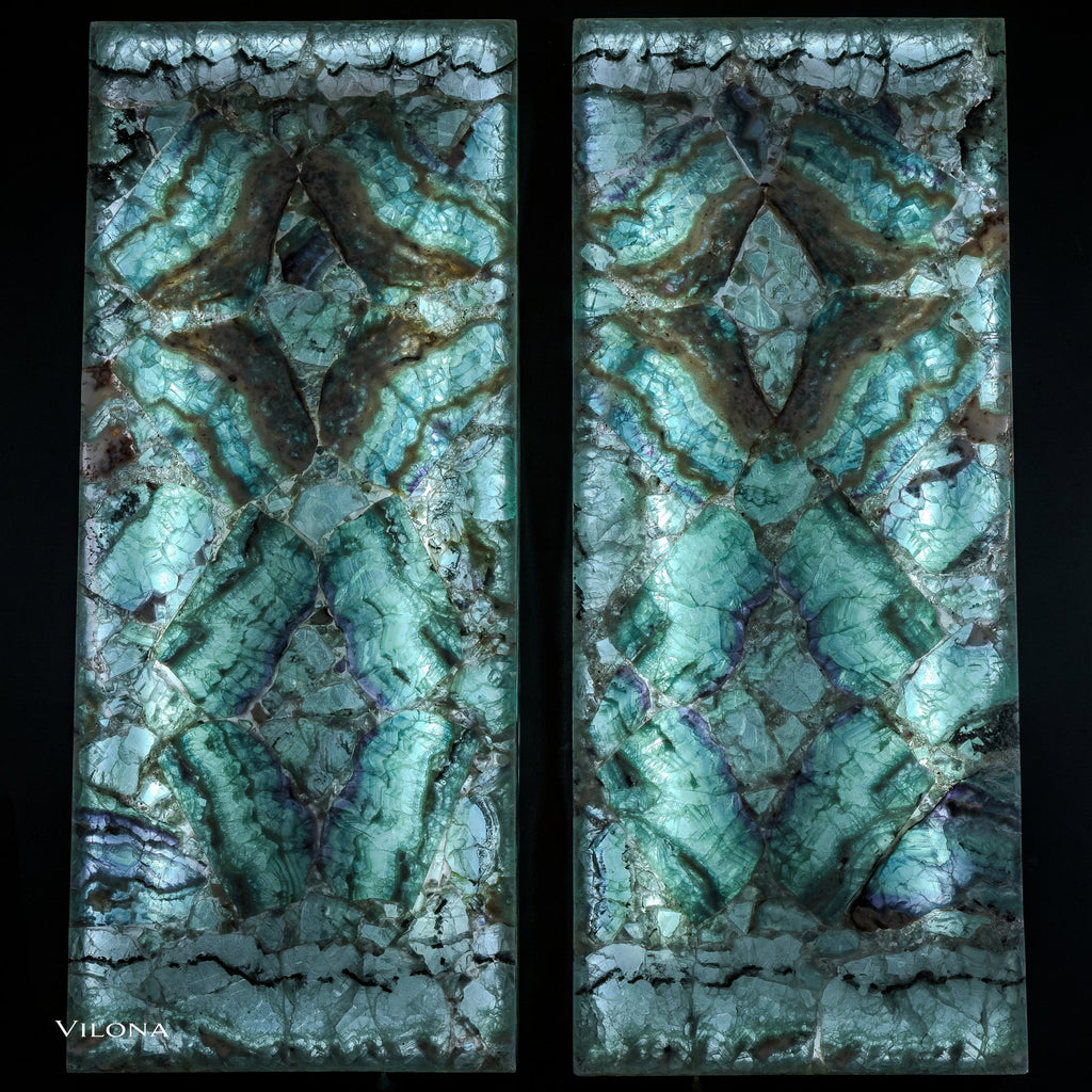 Fluorite Crystal Wall Panels (Set #5 Out Of 7)