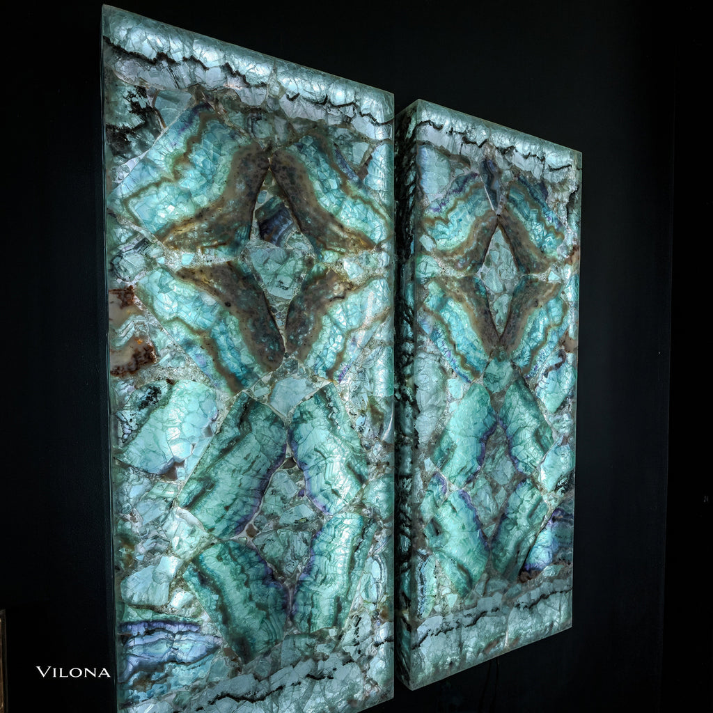 Fluorite Crystal Wall Panels (Set #5 Out Of 7)
