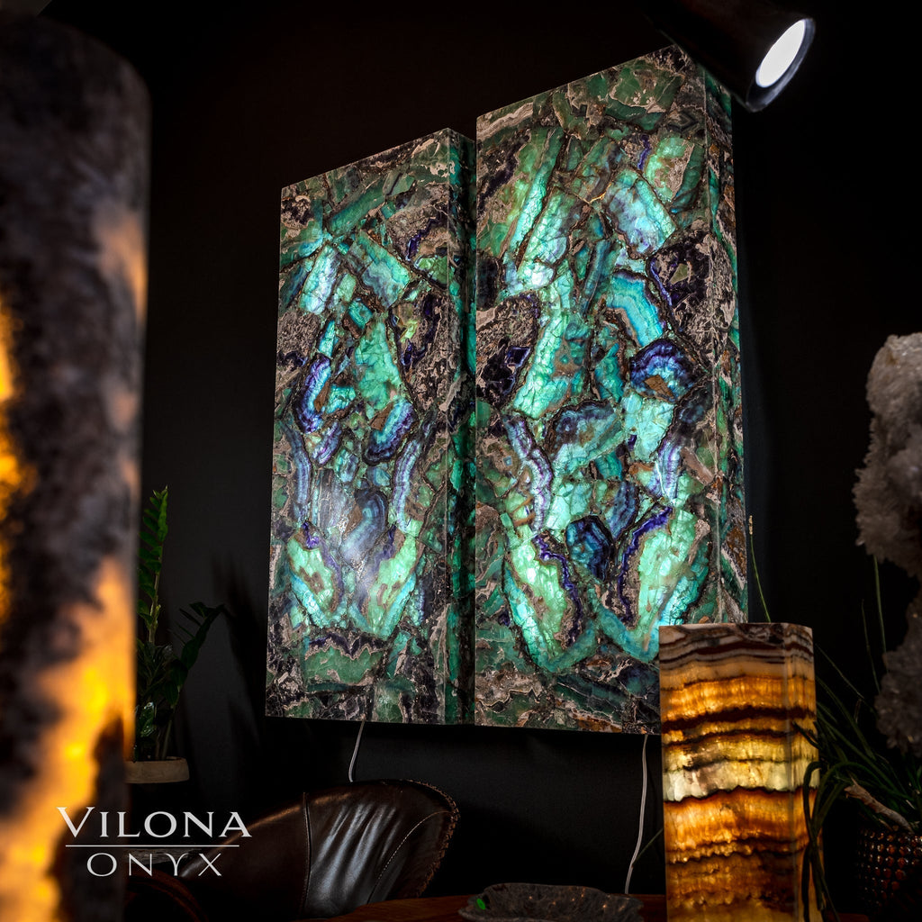 Fluorite Crystal Wall Panels (Set #7)