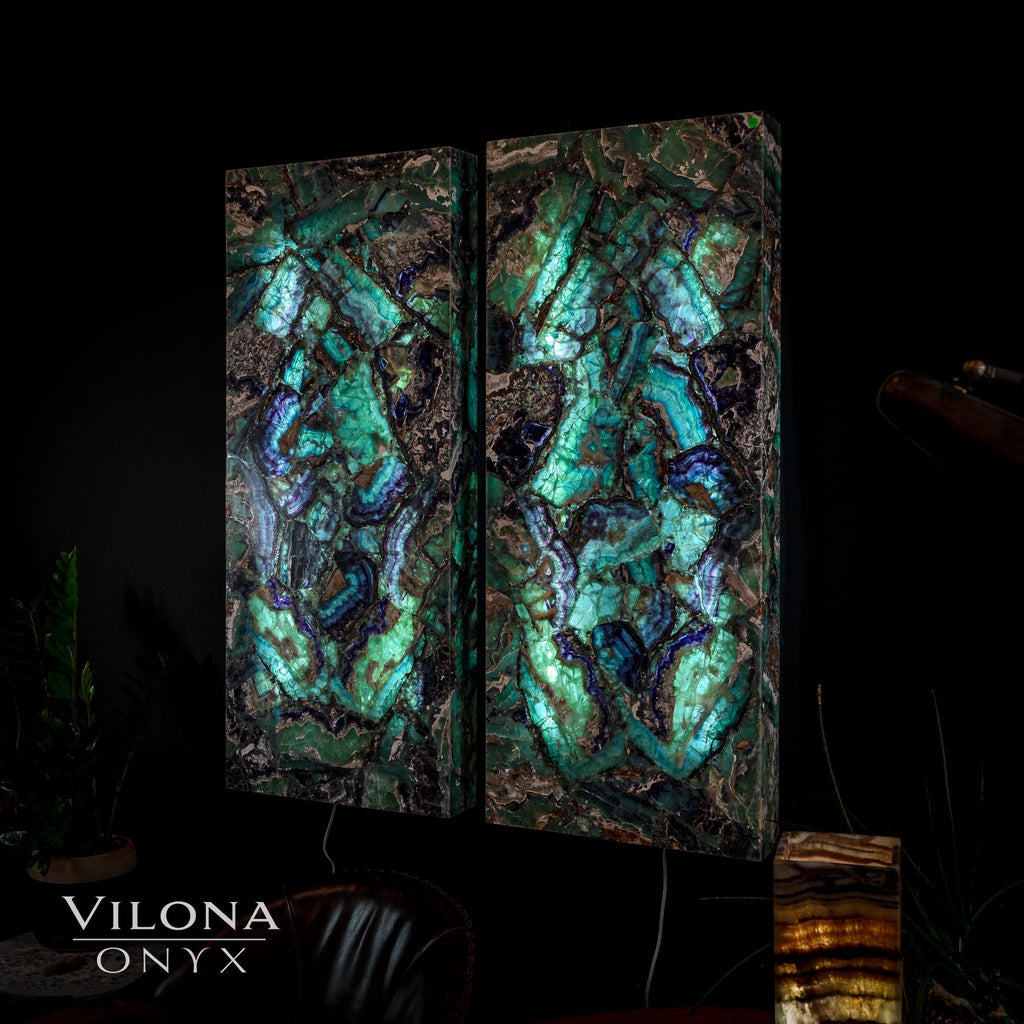 Fluorite Crystal Wall Panels (Set #7)