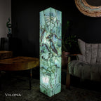 Fluorite Floor Lamp - Medium - 51.25"H x 10"W - Square - #8