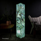 Fluorite Floor Lamp - Medium - 51.25"H x 10"W - Square - #8