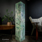 Fluorite Floor Lamp - Medium - 51.25"H x 10"W - Square - #8