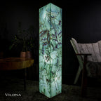 Fluorite Floor Lamp - Medium - 51.25"H x 10"W - Square - #8