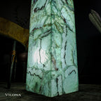 Fluorite Floor Lamp - Medium - 51.25"H x 10"W - Square - #8