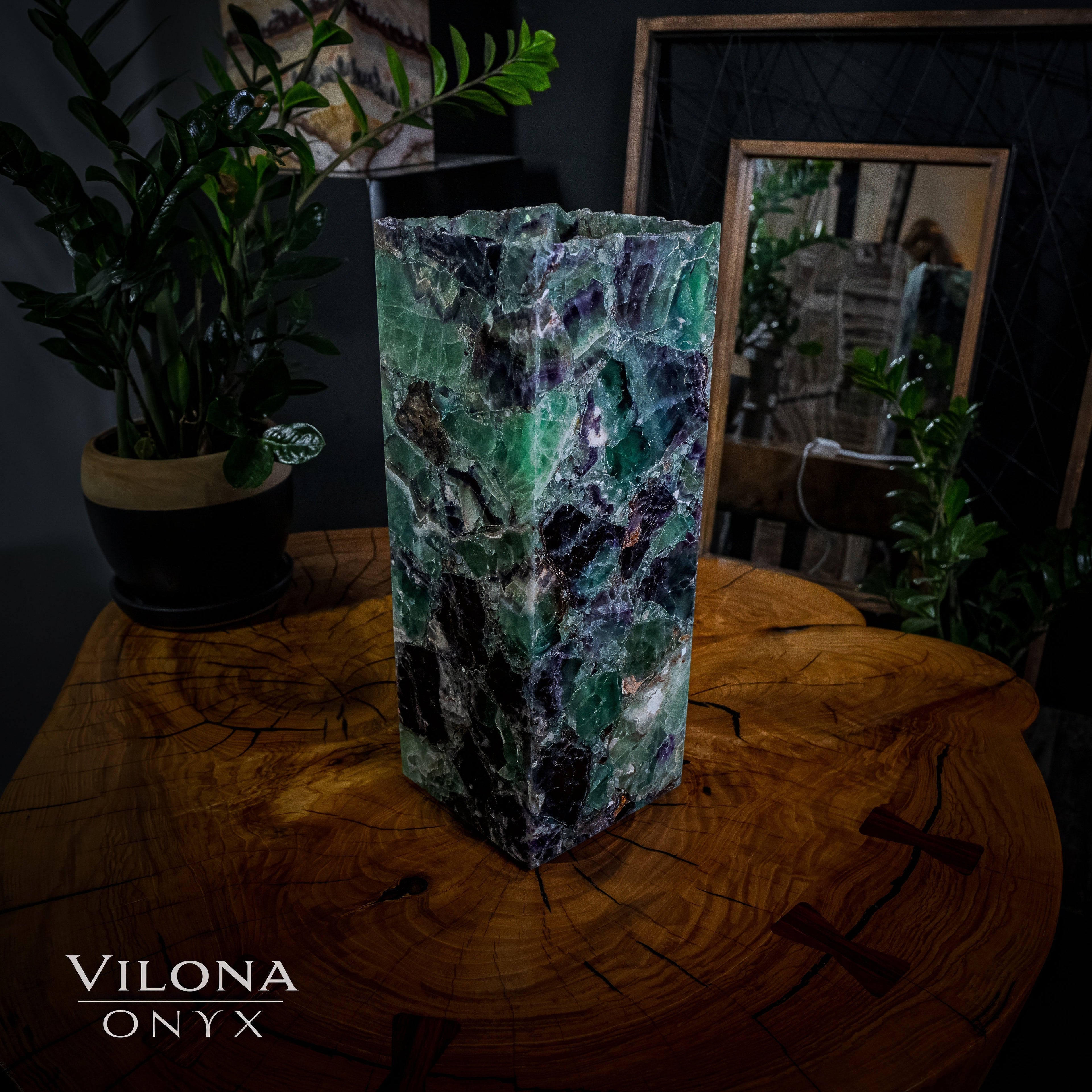 Fluorite Lamp (Small Table Lamp #12)