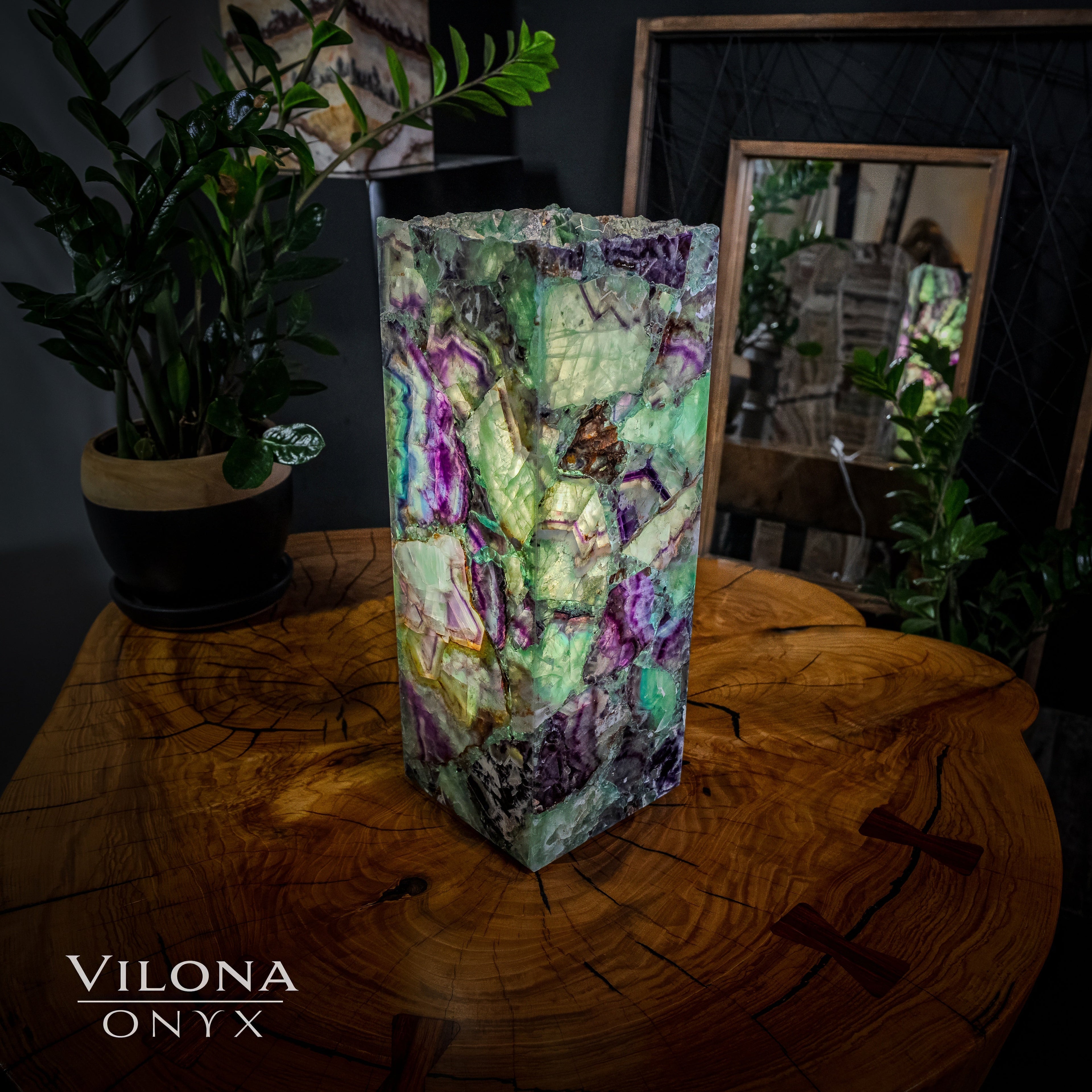 Fluorite Lamp (Small Table Lamp #12)