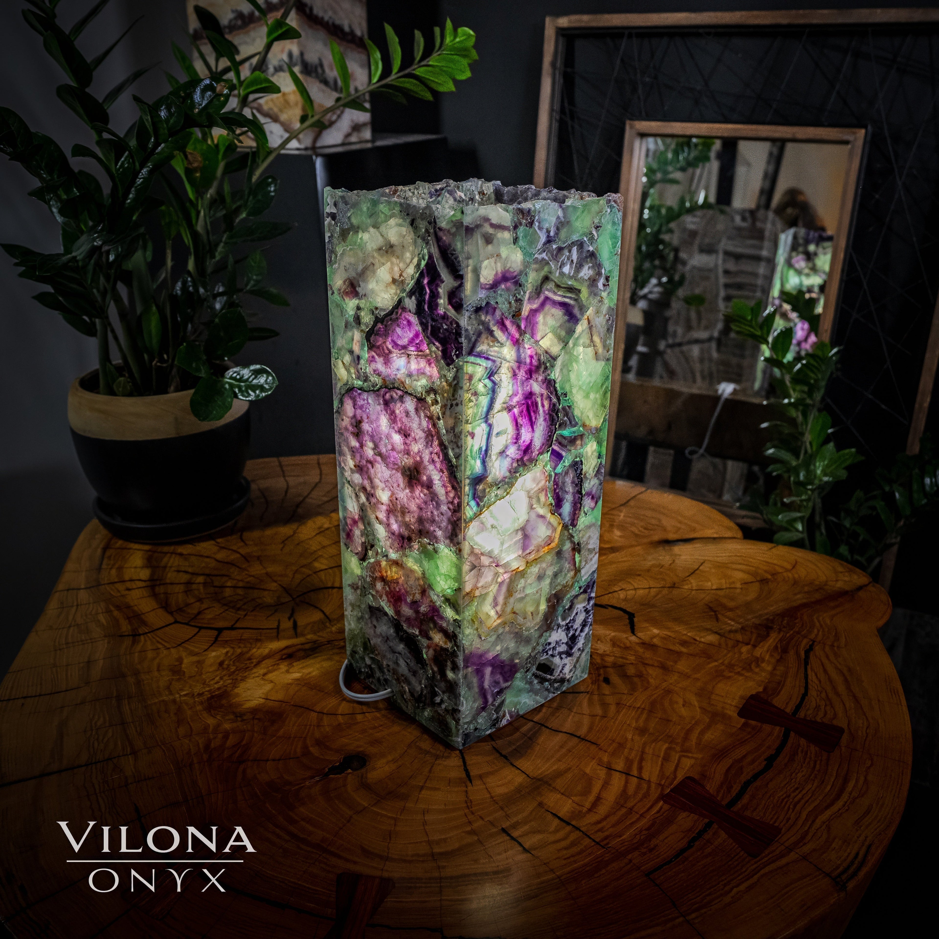 Fluorite Lamp (Small Table Lamp #12)