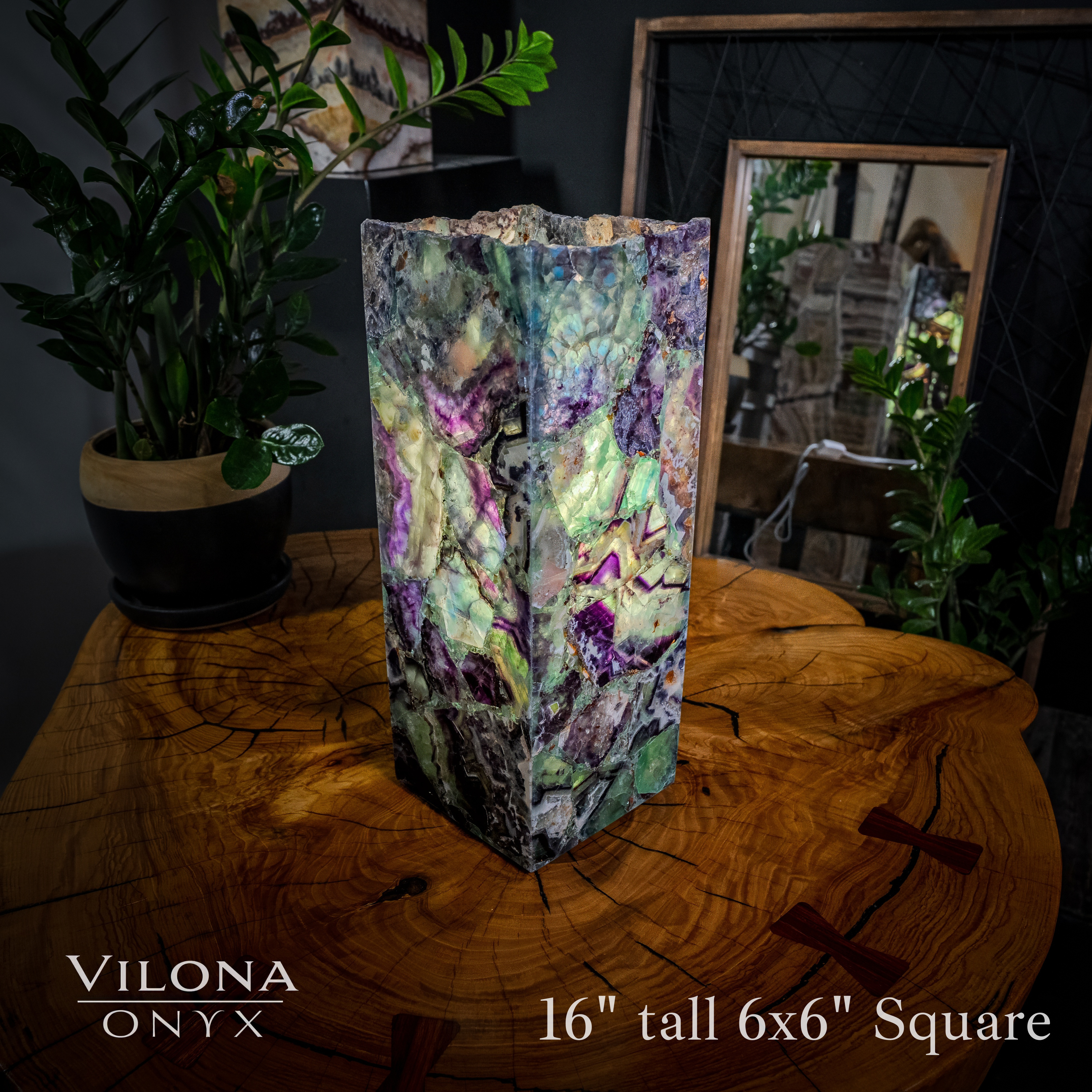 Fluorite Lamp (Small Table Lamp #15)