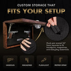 Gun Concealment Furniture - Hidden Gun Safe with Birds in a Tree Design - Fits 2 Handguns & Magazines - Wall Mounted Gun Storage with Magnetic Lock - Made in USA