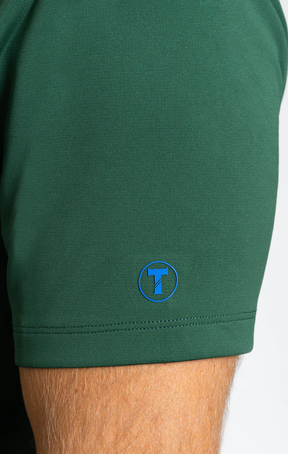 Short Sleeve Polo Solid // Forest