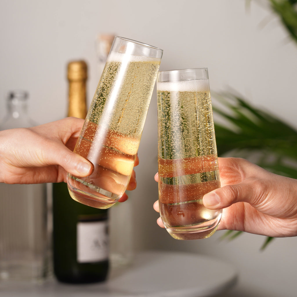 Stemless Champagne Glasses