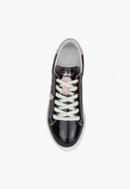 Sepol Women's Fresh Leather Sneaker Black